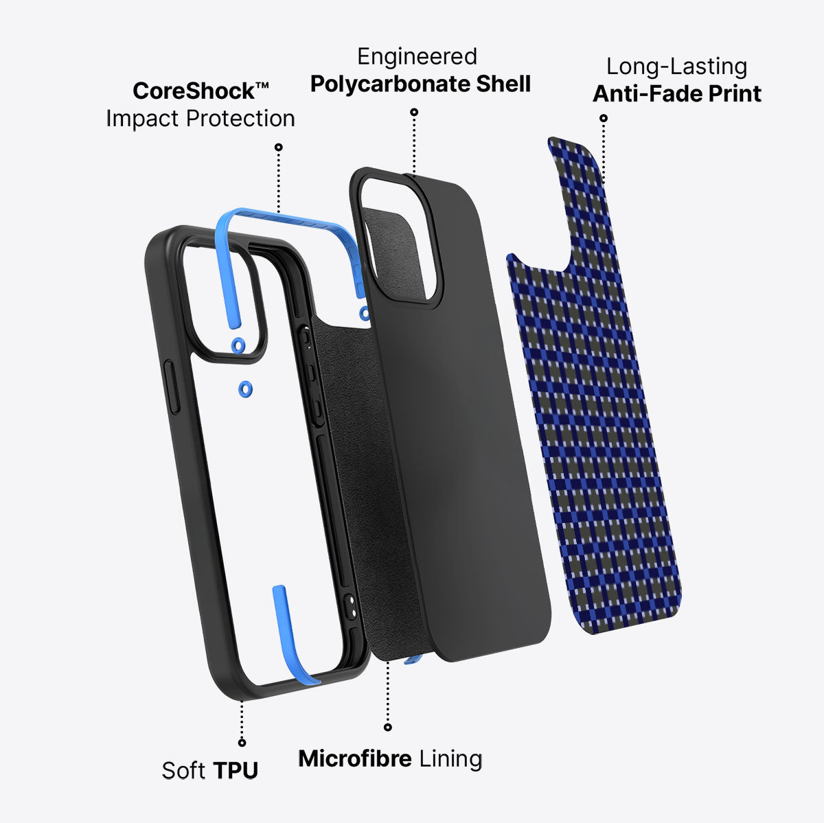 Sea of Sapphires - iPhone 15 Pro Max Case #case type_core (non magsafe)