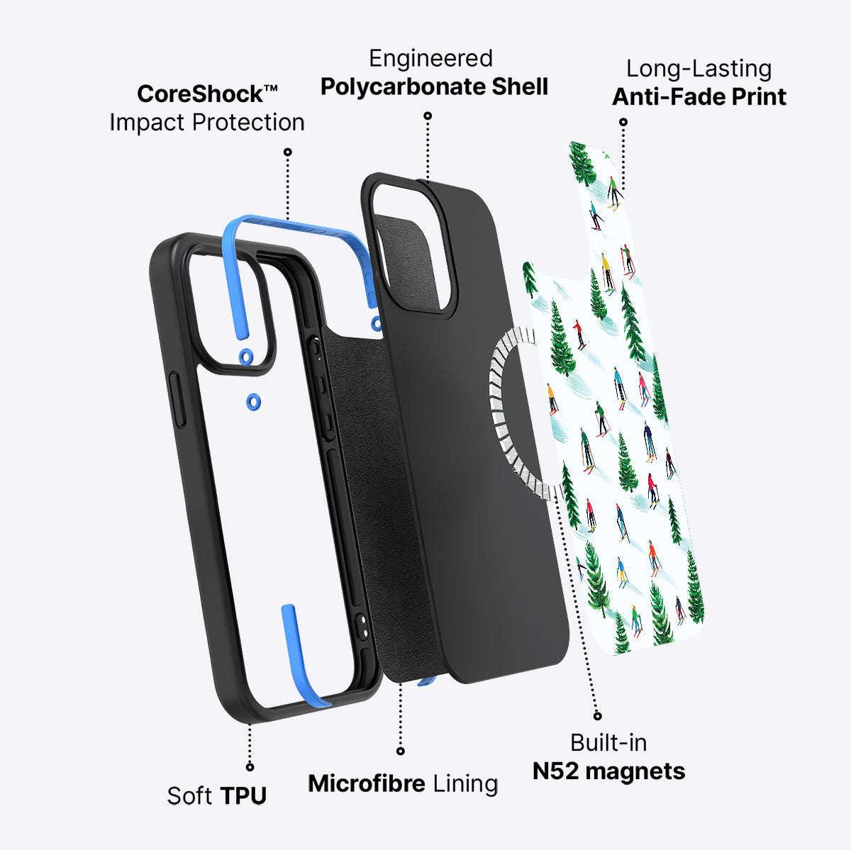 Ski Club - iPhone 15 Pro Max Case #case type_core (magsafe)