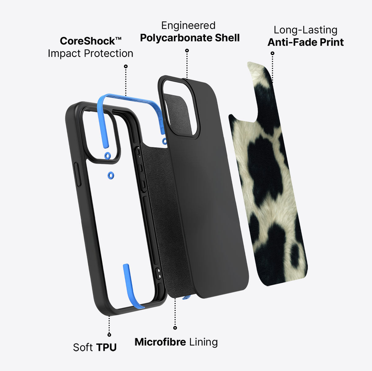 Swiss Cow - iPhone 15 Pro Max Case #case type_core (non magsafe)