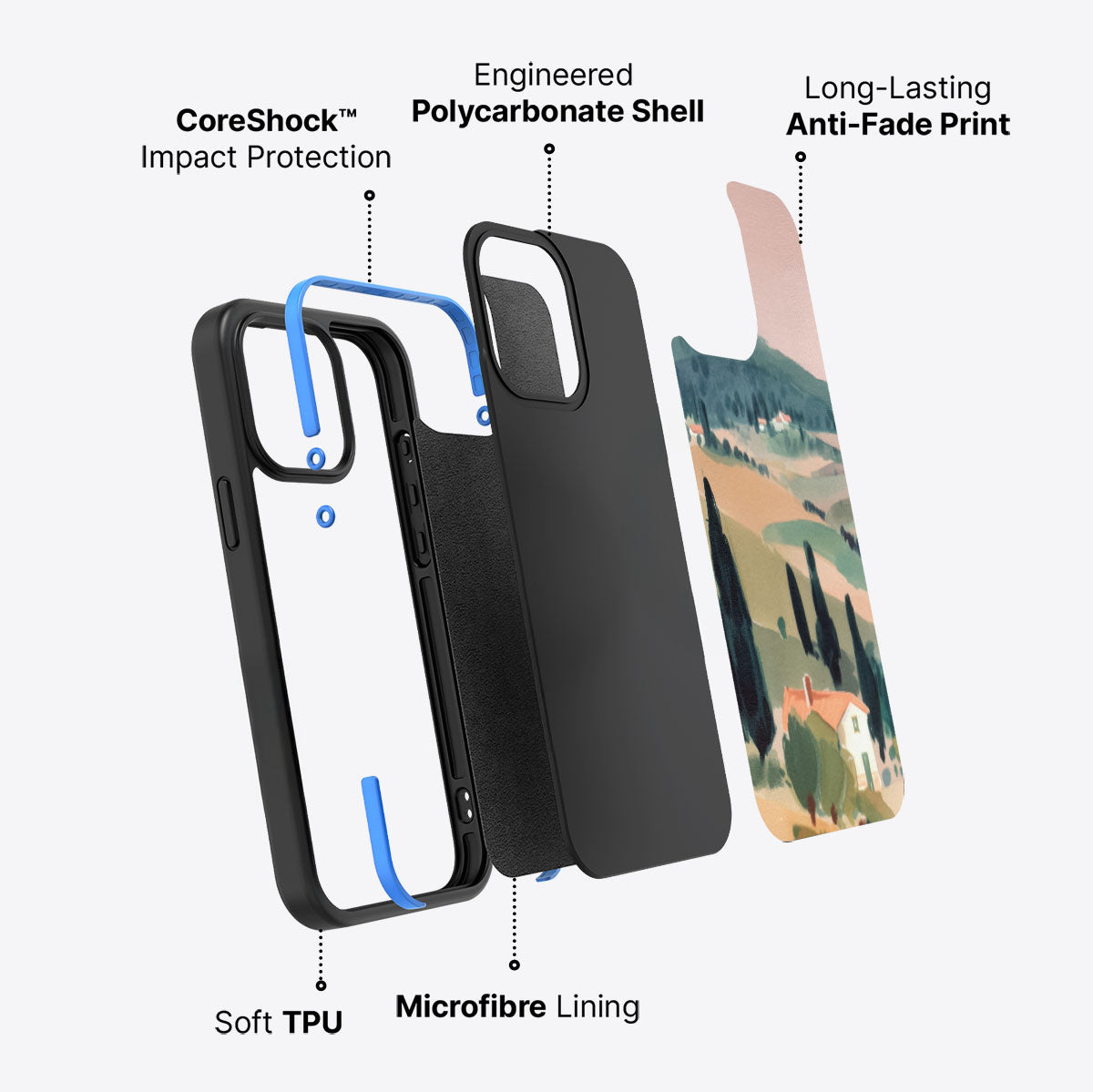 Tuscan Holiday - iPhone 15 Pro Max Case #case type_core (non magsafe)