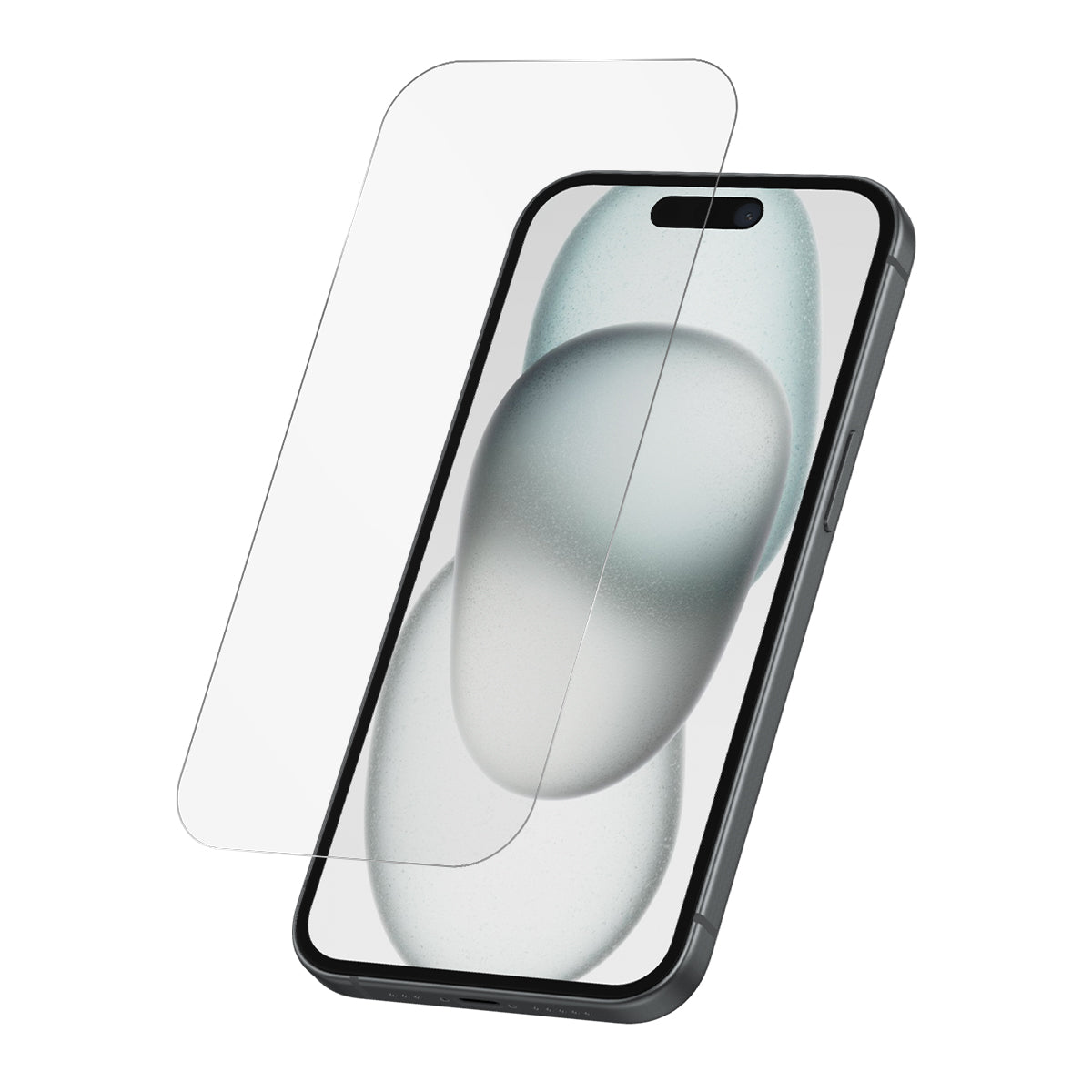 iPhone 15 screen protector – clear strengthened glass with 2.5D curved edges, pack of 2