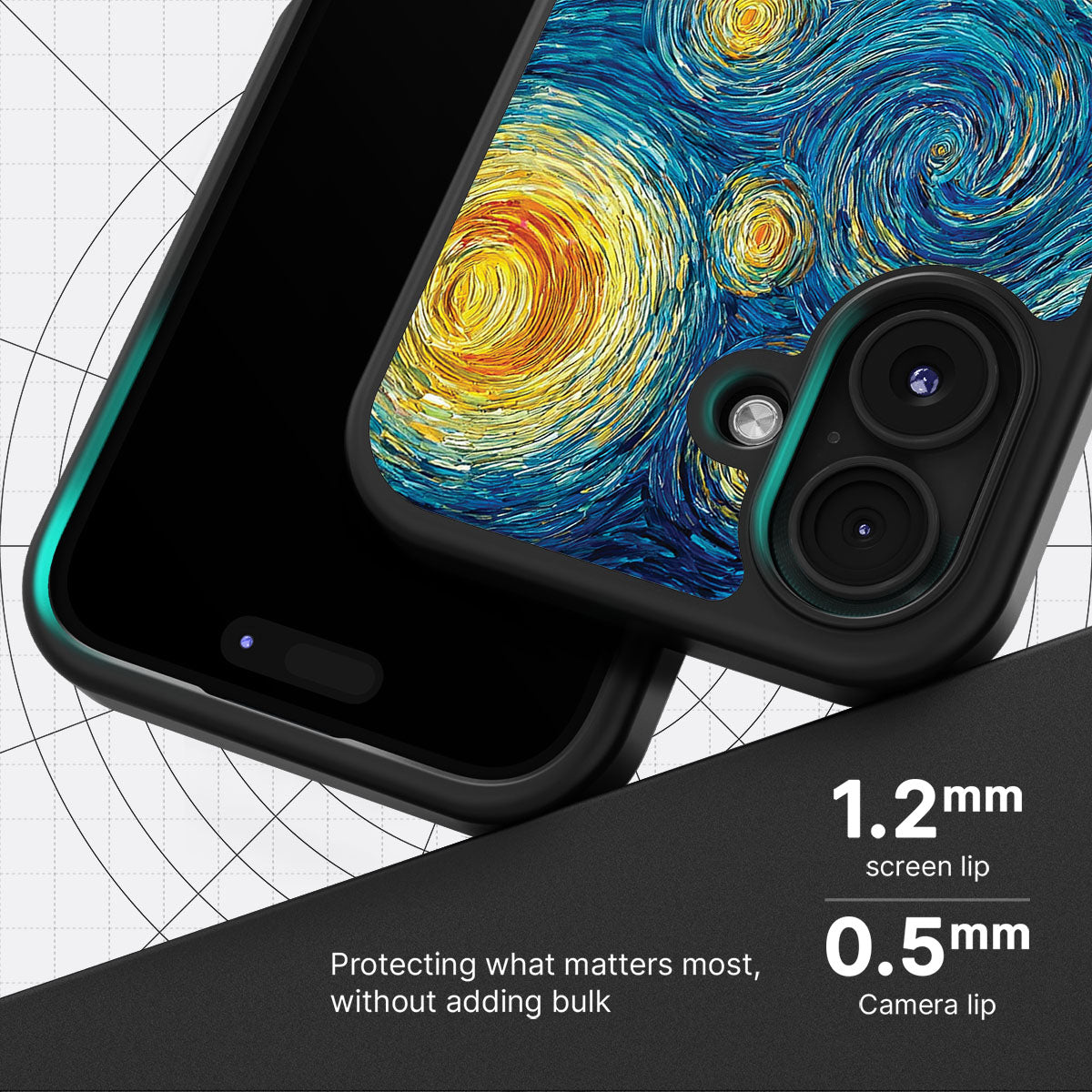 Astral Waves slim iPhone 16 phone case
