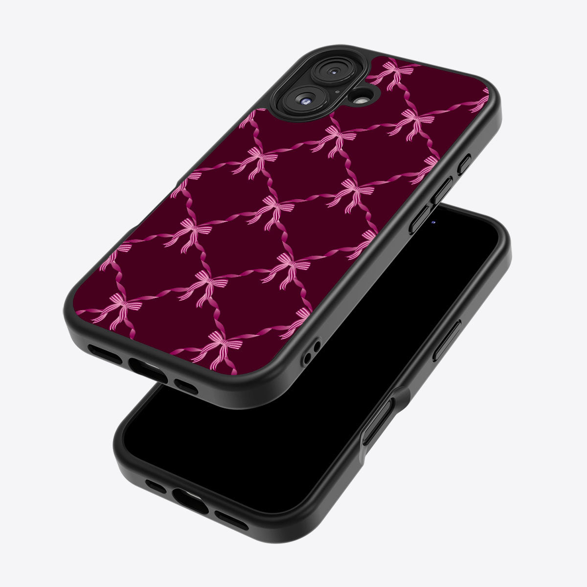 Bordeaux Bow - iPhone 16 Case
