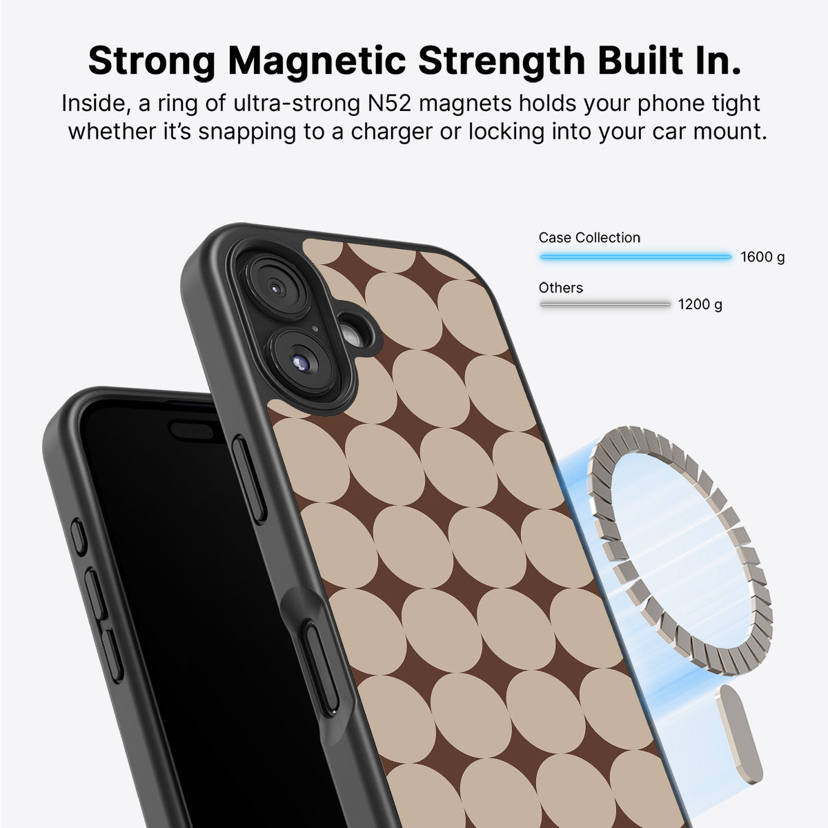 iPhone 16 MagSafe case – Caffe Latte design