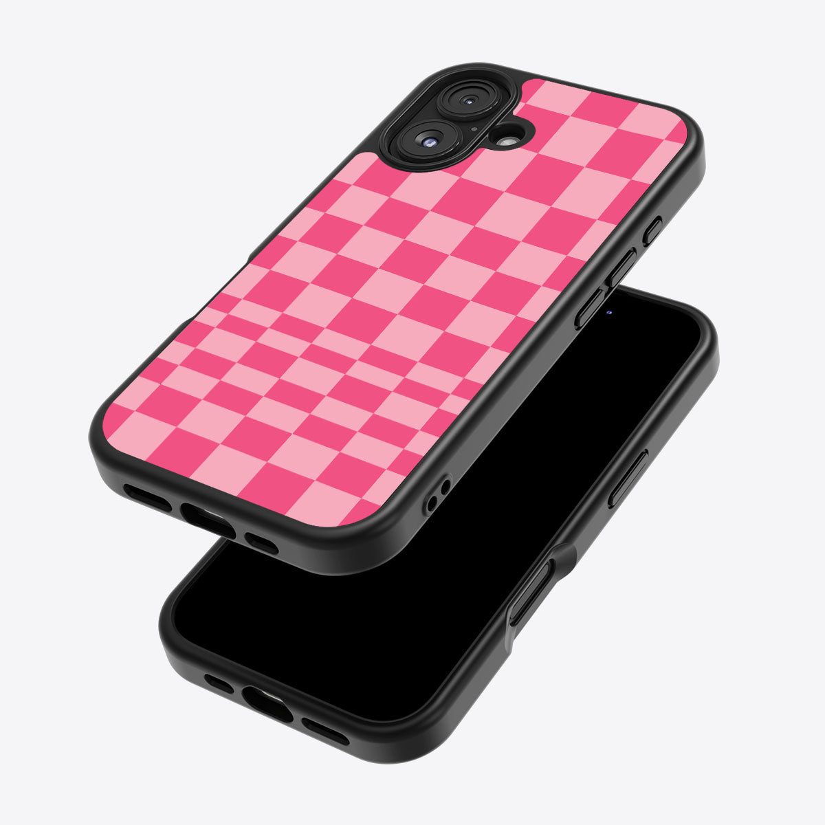 Candy Check iPhone 16 case – back and side view