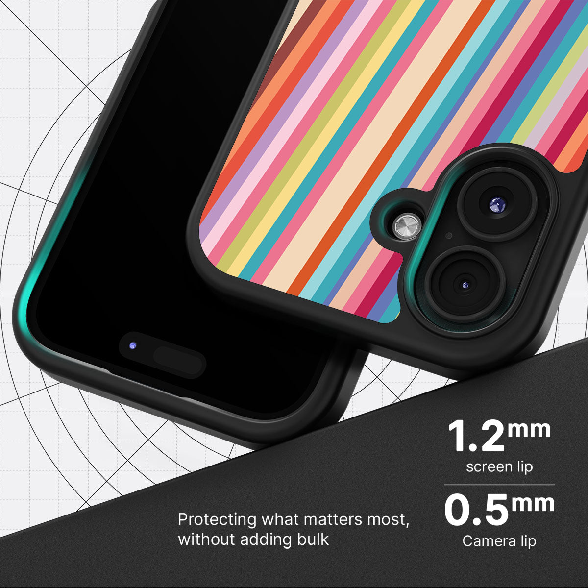 Candy Stripe - iPhone 16 Case #case type_core (magsafe), #case type_core (non magsafe)