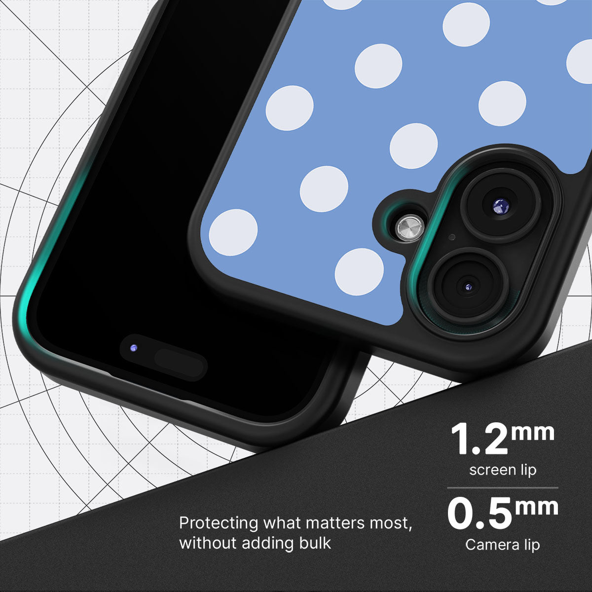 Cloud Blue slim iPhone 16 phone case