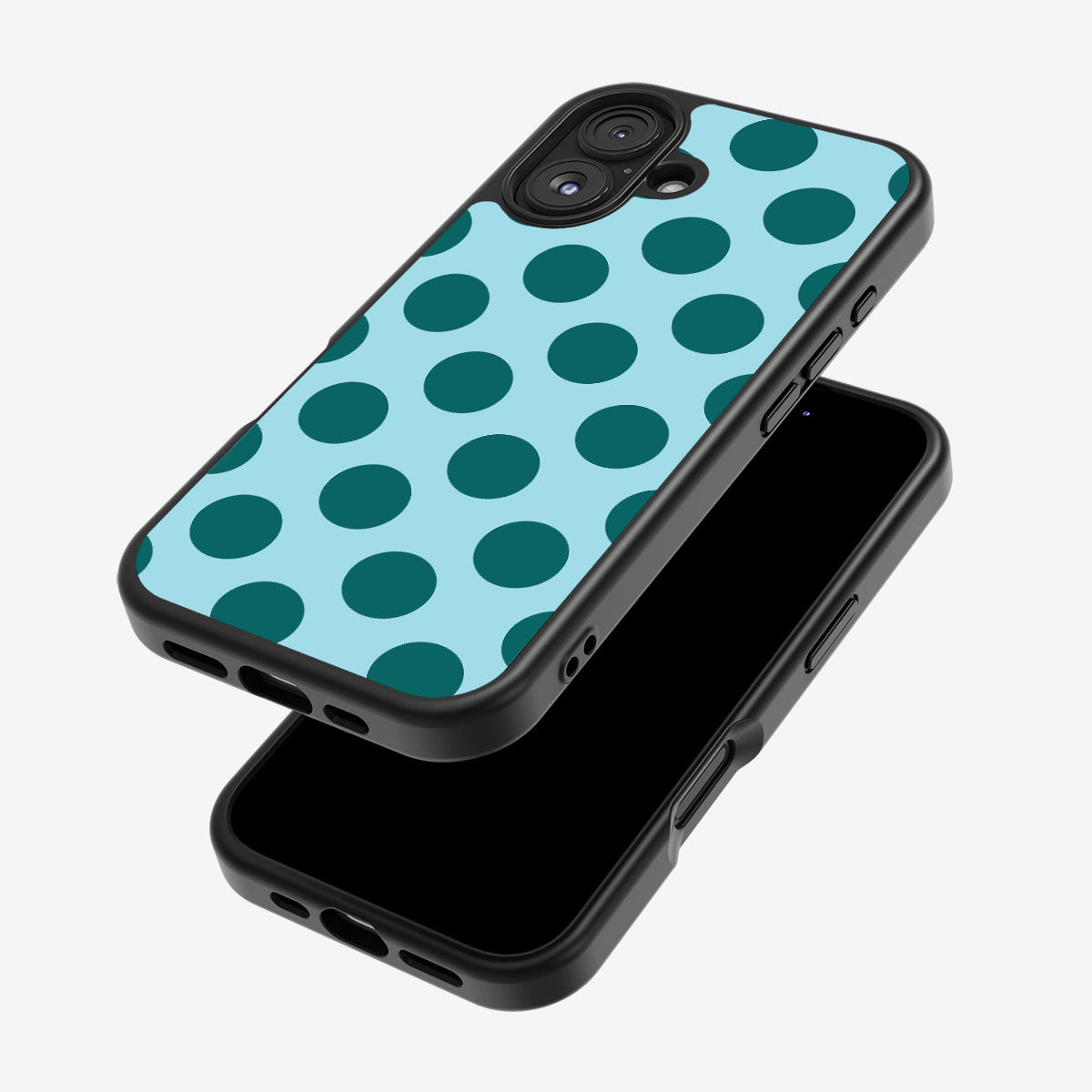 Coral Bed iPhone 16 case – back and side view