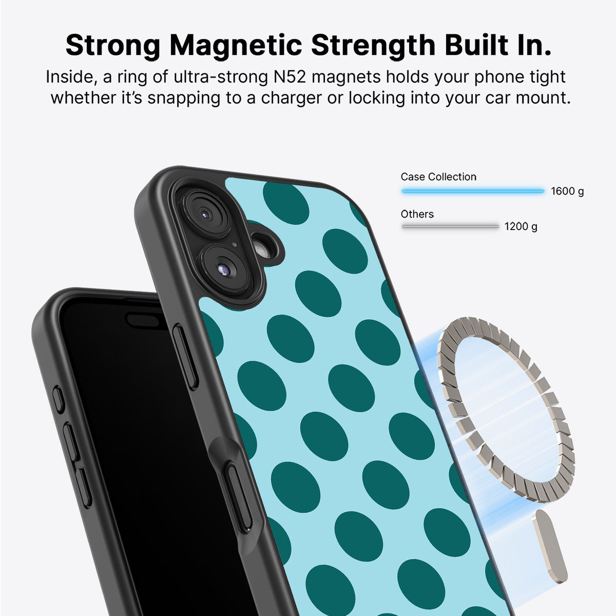 iPhone 16 MagSafe case – Coral Bed design
