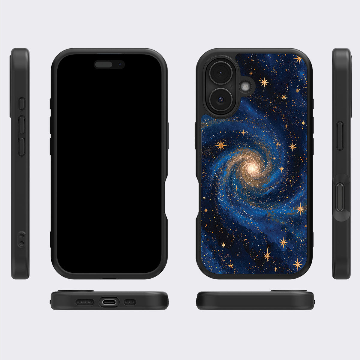 Galaxy Designer iPhone 16 Case – Cosmic Tide | MagSafe
