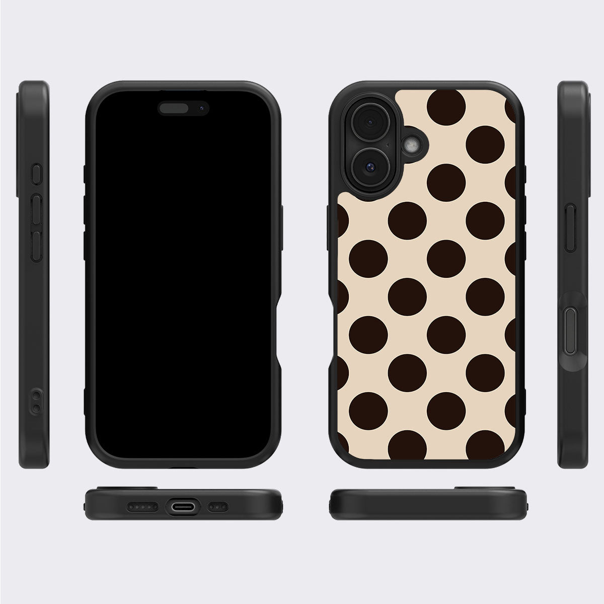 Desert Beetles iPhone 16 case cover – multi-angle view