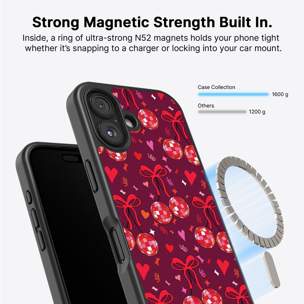 Disco Cherries - iPhone 16 Case #case type_core (magsafe)