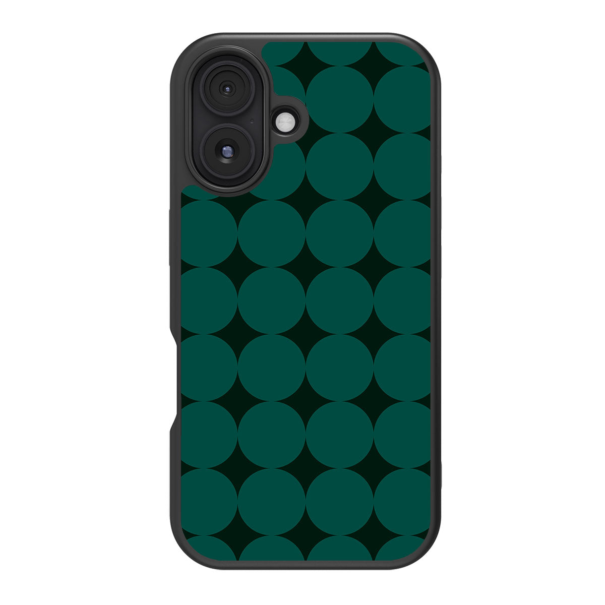 Emerald Bed design back view – iPhone 16 case
