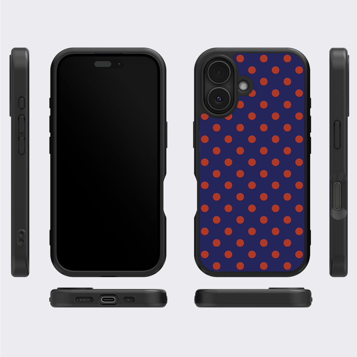 Fiery Instinct iPhone 16 case cover – multi-angle view
