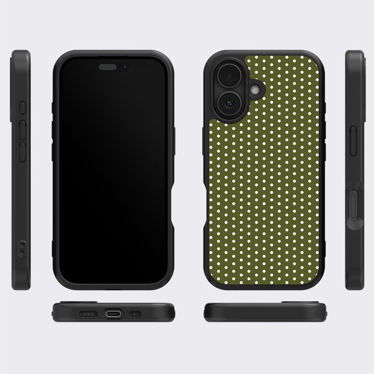 Forest Mesh iPhone 16 case cover – multi-angle view