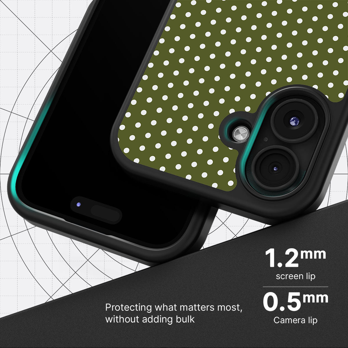 Forest Mesh slim iPhone 16 phone case