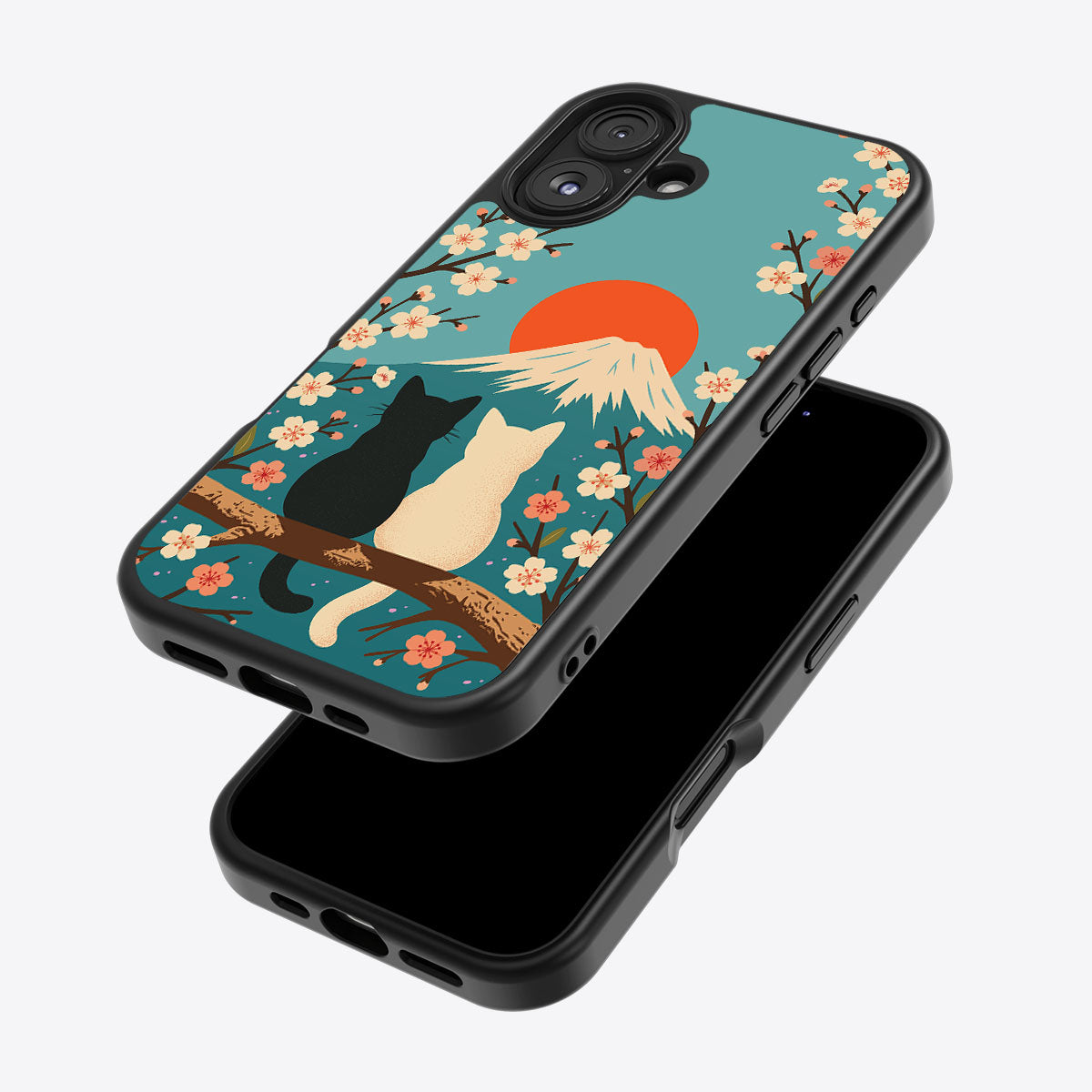 Fuji Cats - iPhone 16 Case #case type_core (magsafe), #case type_core (non magsafe)