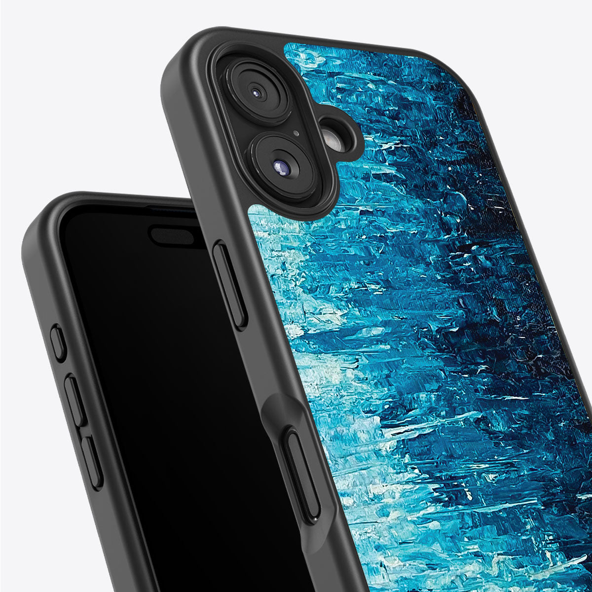 Indigo Impasto - iPhone 16 Case #case type_core (non magsafe)