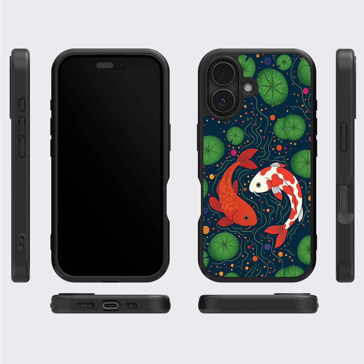 Koi Fish - iPhone 16 Case, #case type_core (magsafe), #case type_core (non magsafe)