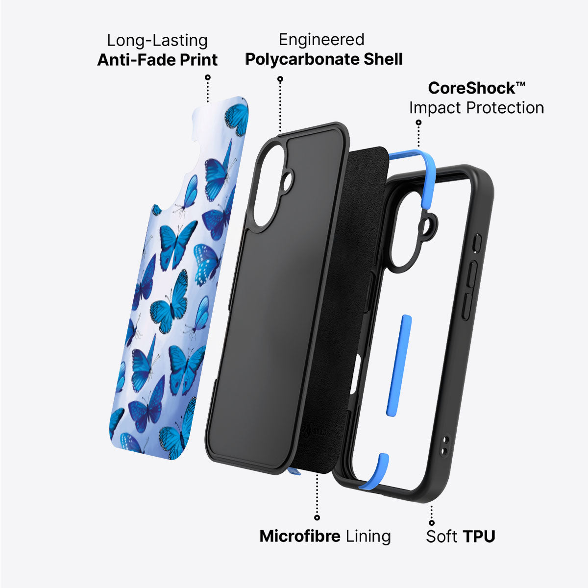 Magic Butterflies - iPhone 16 Case