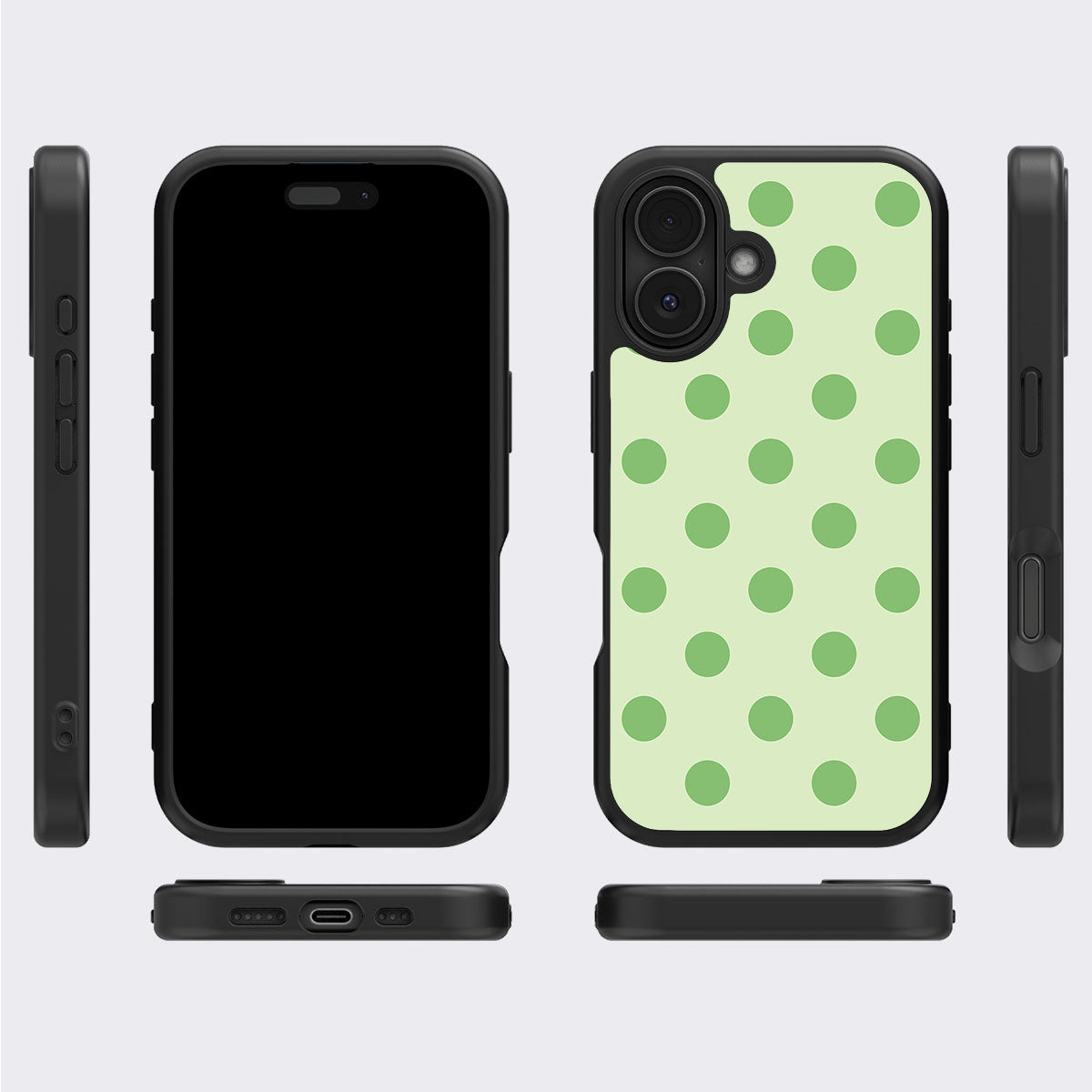 Mint Mojito iPhone 16 case cover – multi-angle view