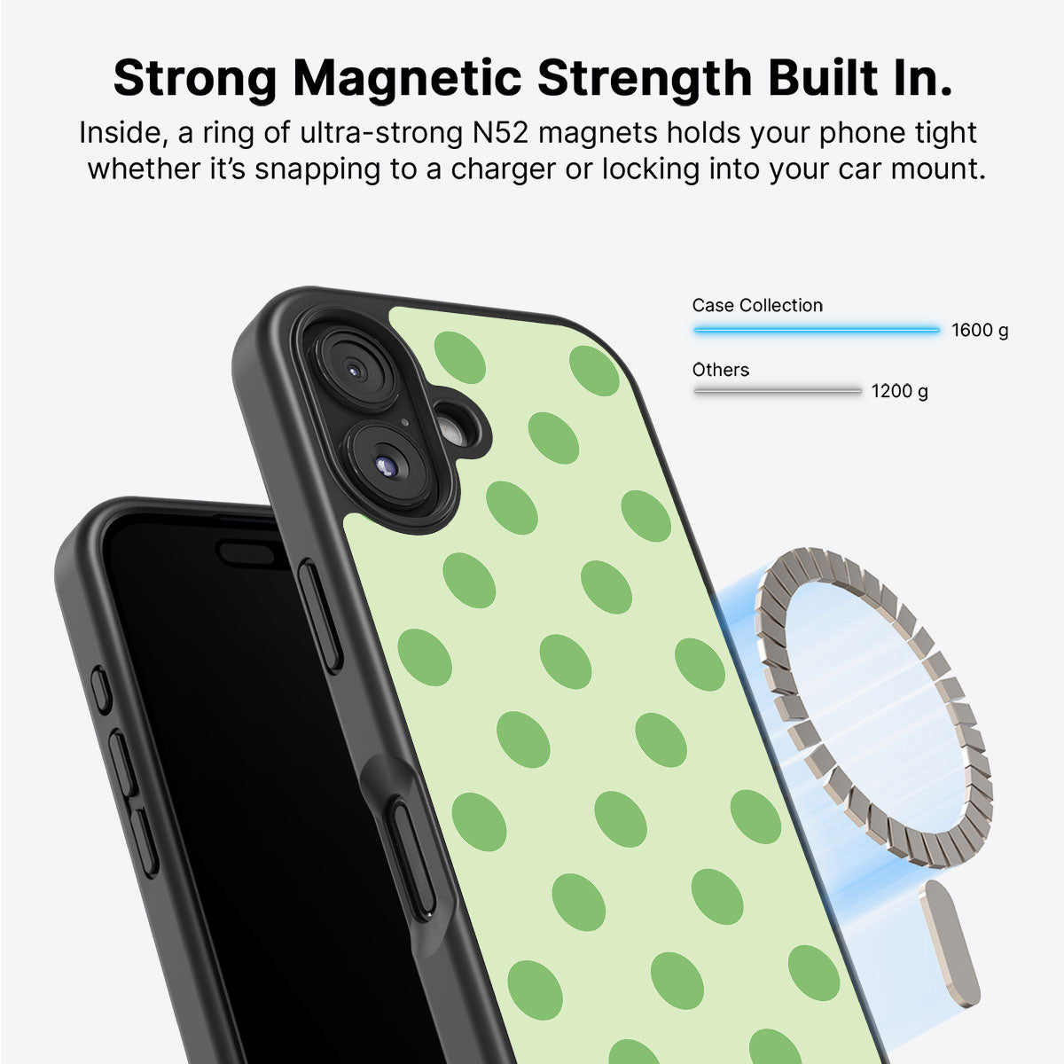 iPhone 16 MagSafe case – Mint Mojito design