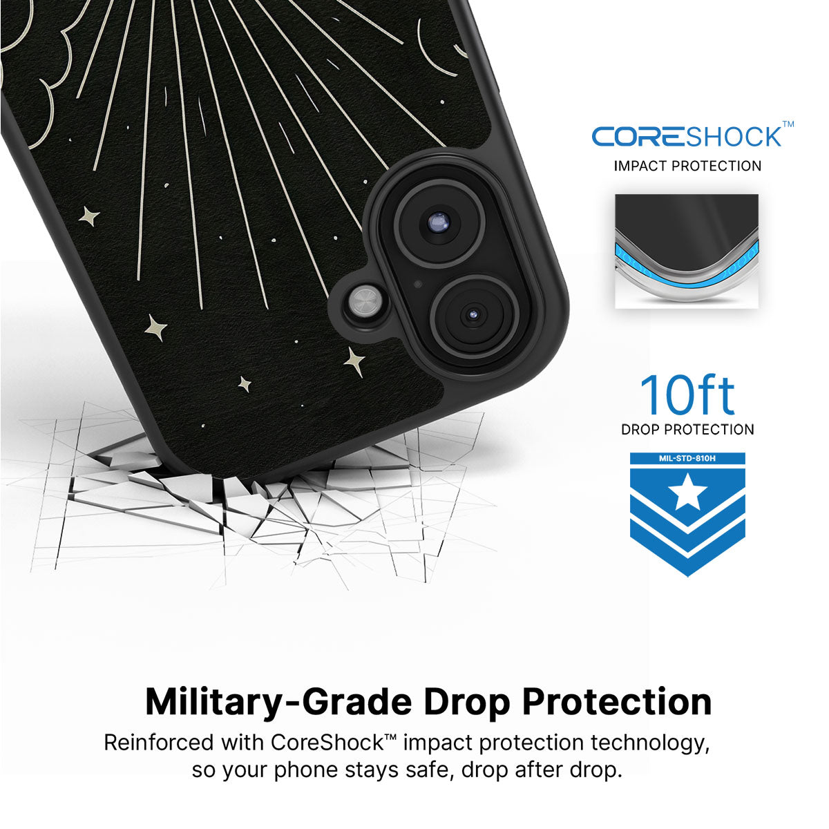 Moon Energy - iPhone 16 Case #case type_core (magsafe), #case type_core (non magsafe)