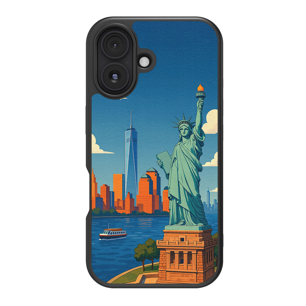 Newyork design back view – iPhone 16 case