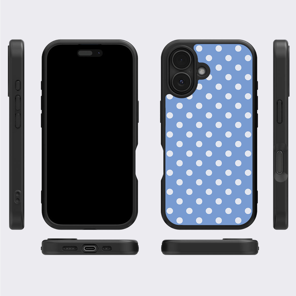 Pasty Twister iPhone 16 case cover – multi-angle view