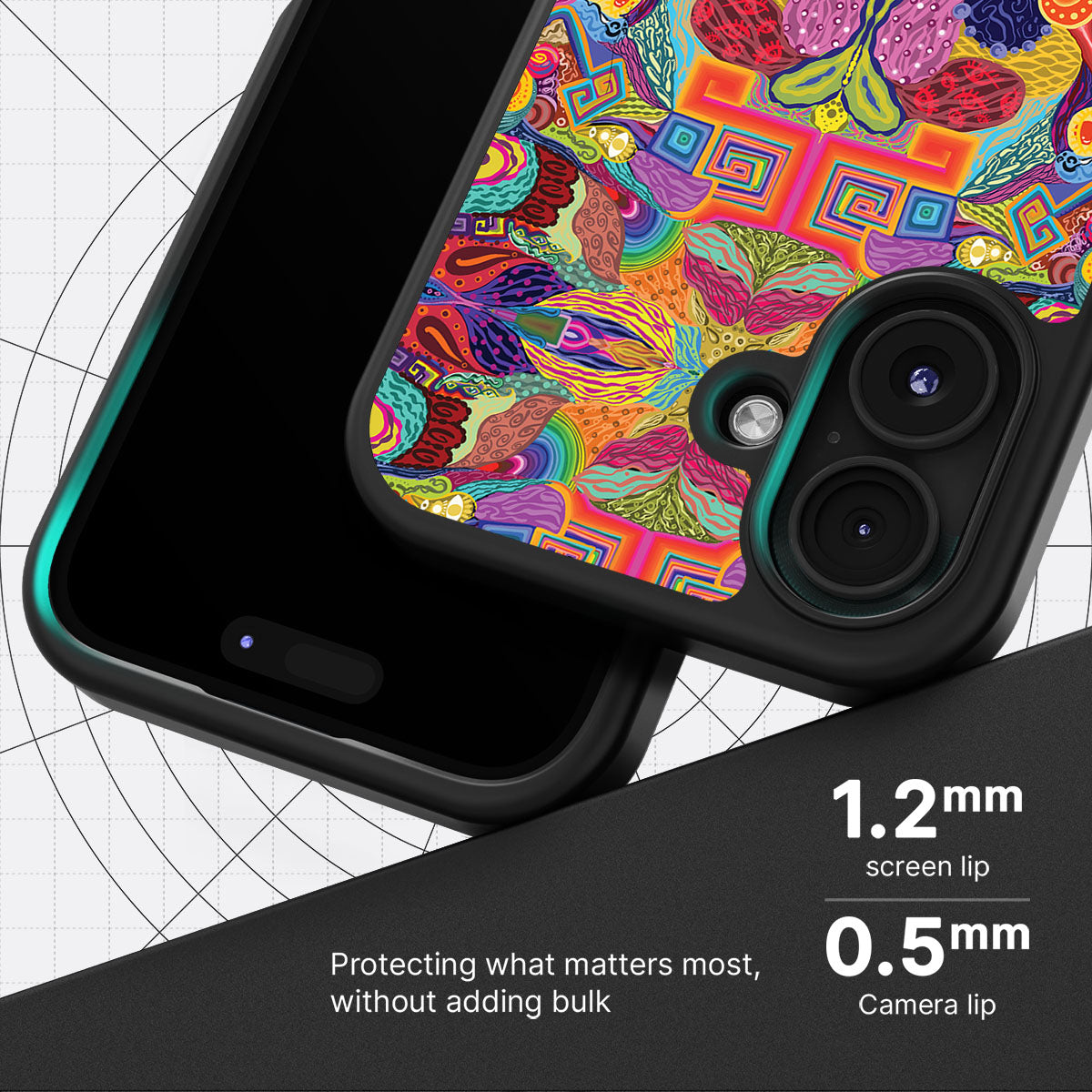 Psychaedellic - iPhone 16 Case #case type_core (magsafe), #case type_core (non magsafe)