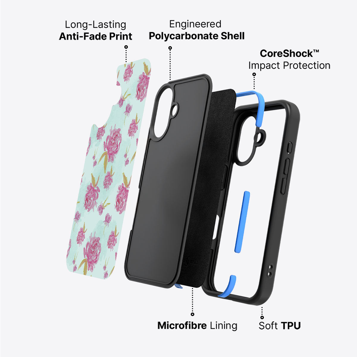 Rose Impressions - iPhone 16 Case #case type_core (non magsafe)