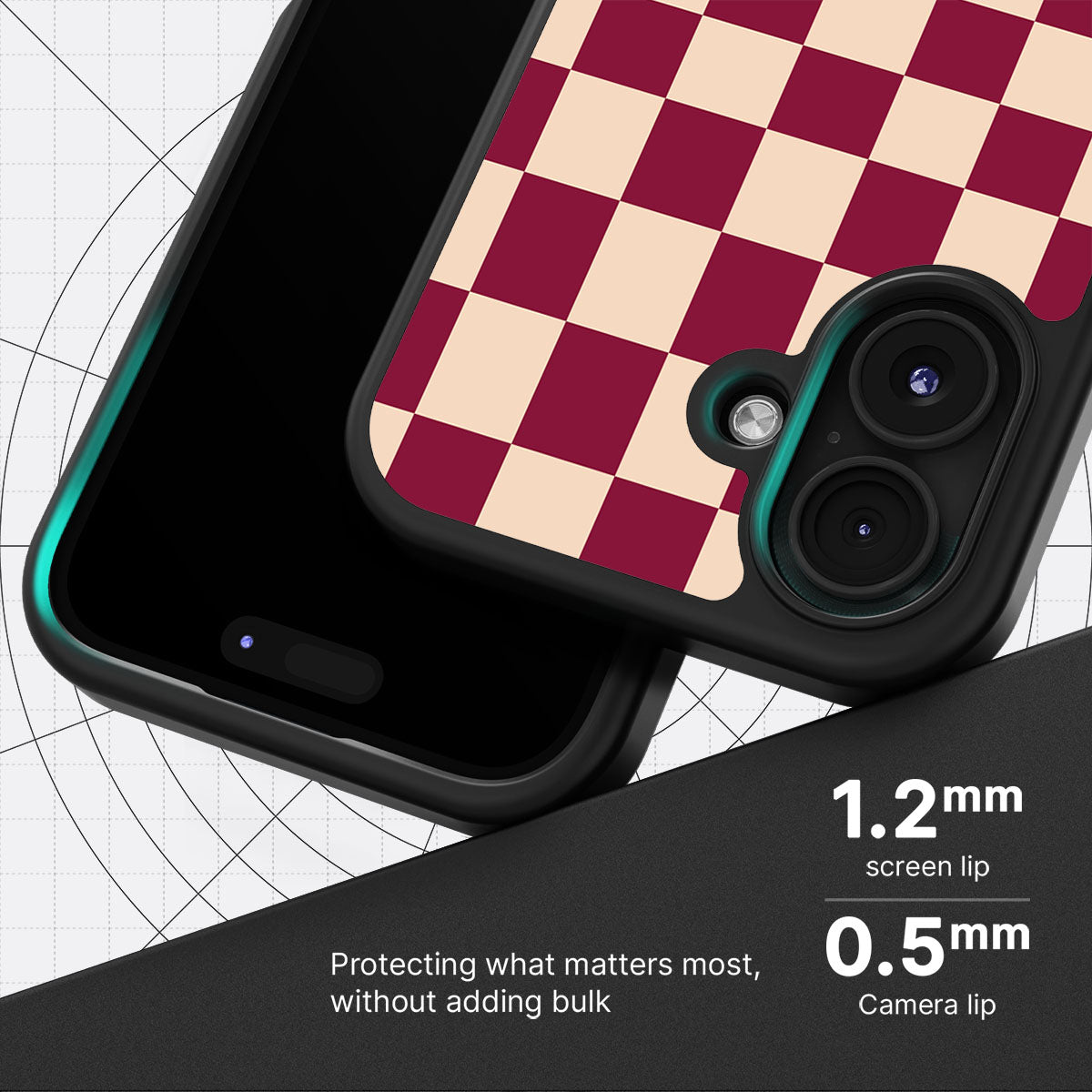 Rouge Board slim iPhone 16 phone case