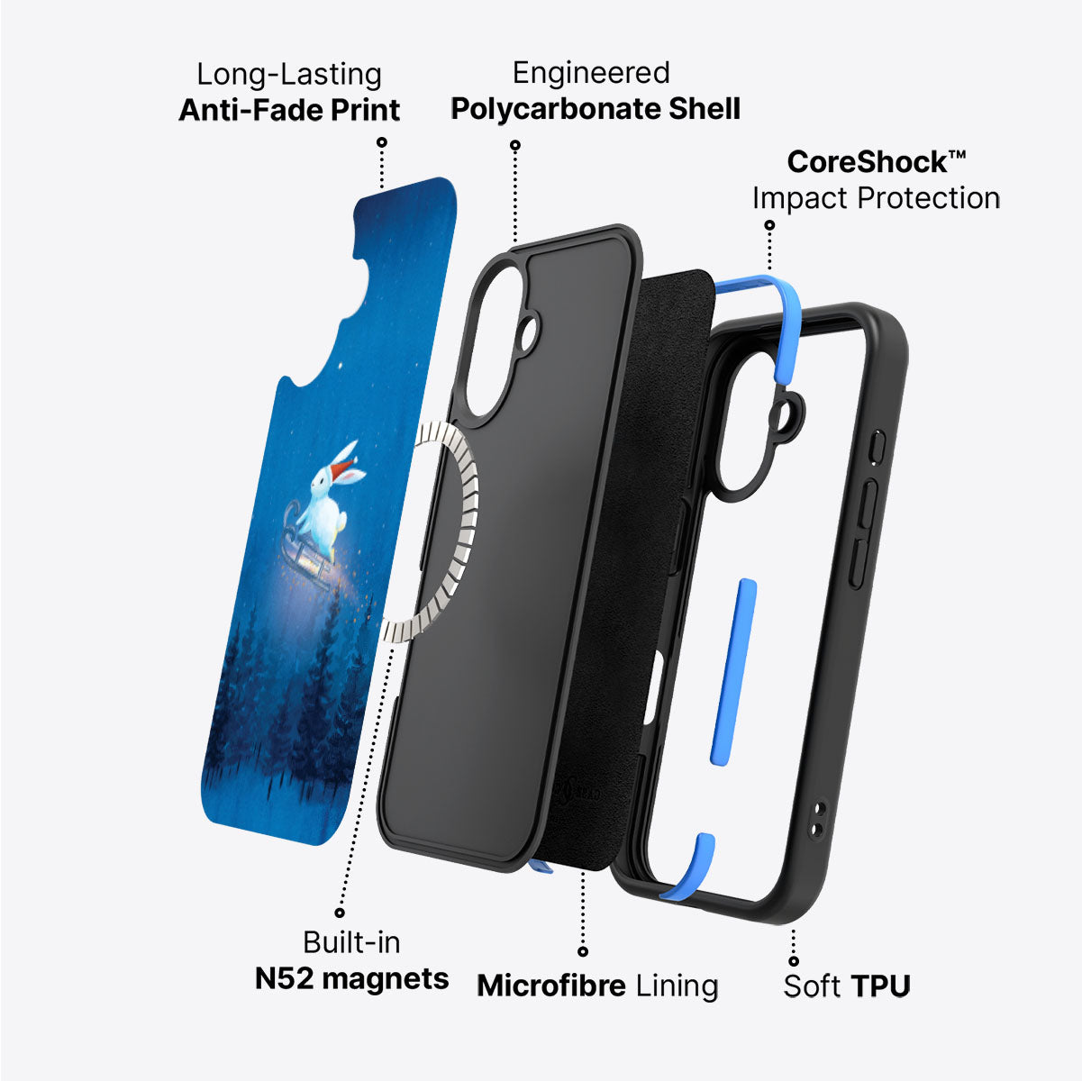 Santa Bunny - iPhone 16 Case #case type_core (magsafe)