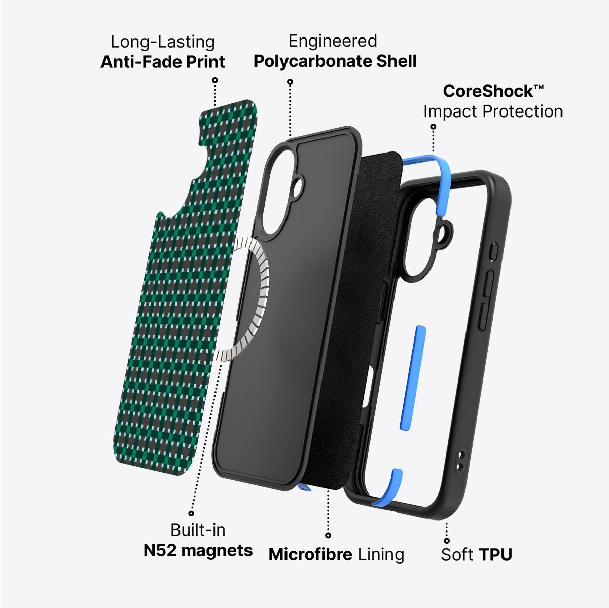 Sea of Emeralds - iPhone 16 Case #case type_core (magsafe)