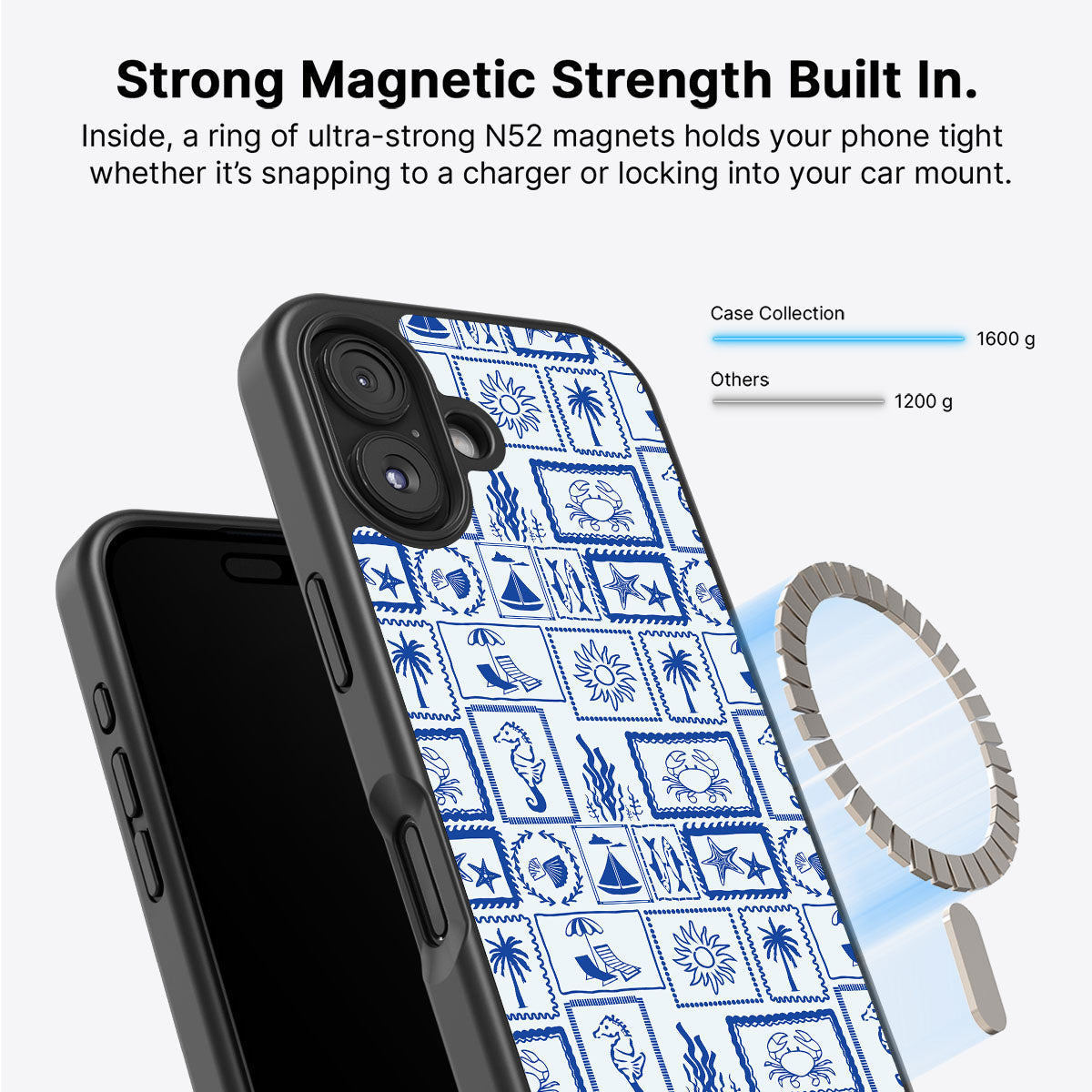 Seaside Sketches - iPhone 16 Case #case type_core (magsafe)