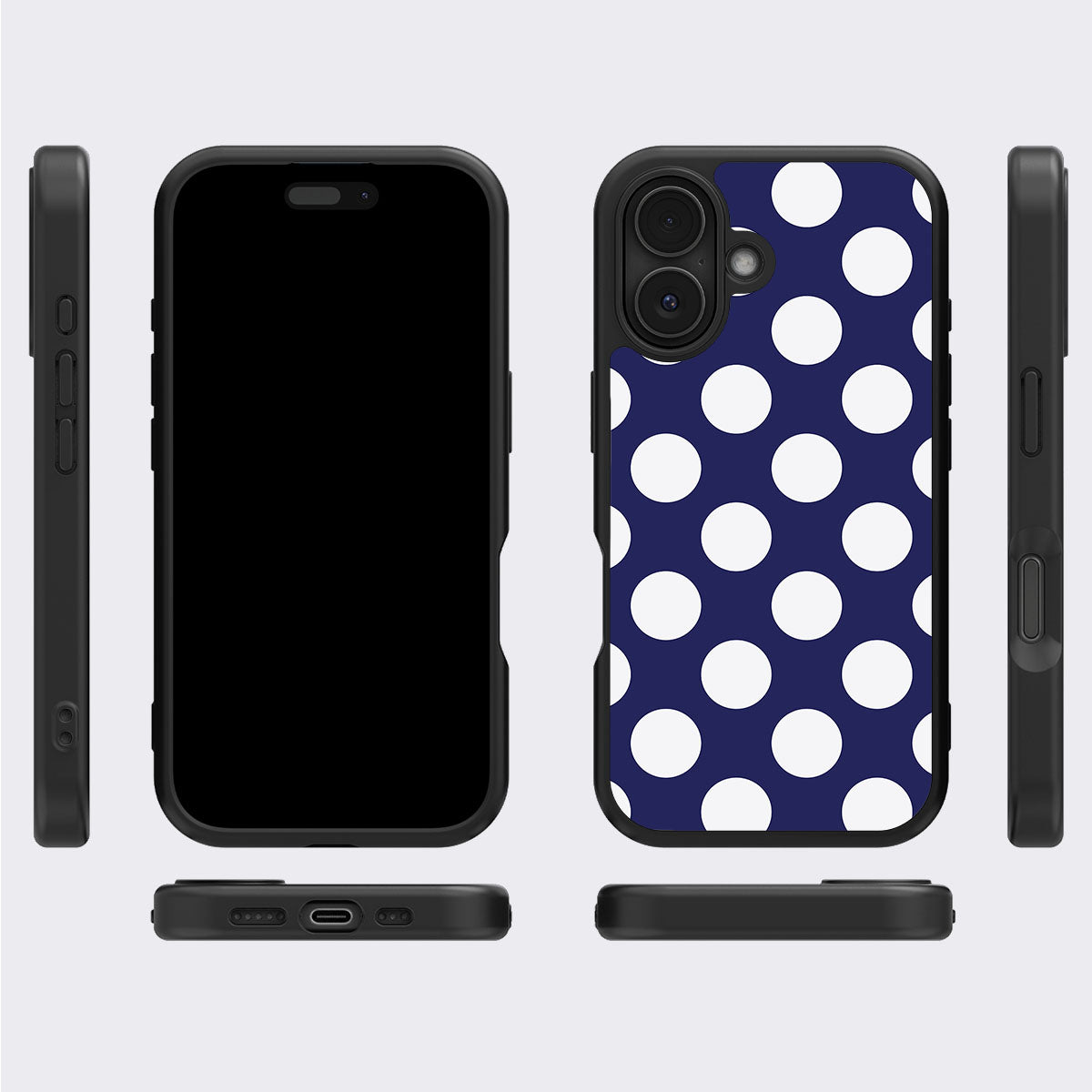 Sighting Moons iPhone 16 case cover – multi-angle view