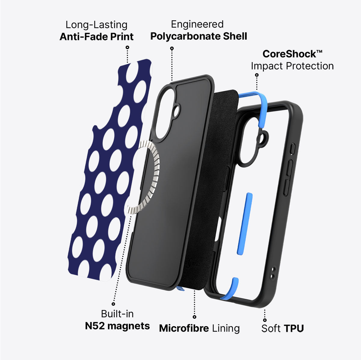 iPhone 16 case construction – Sighting Moons phone case