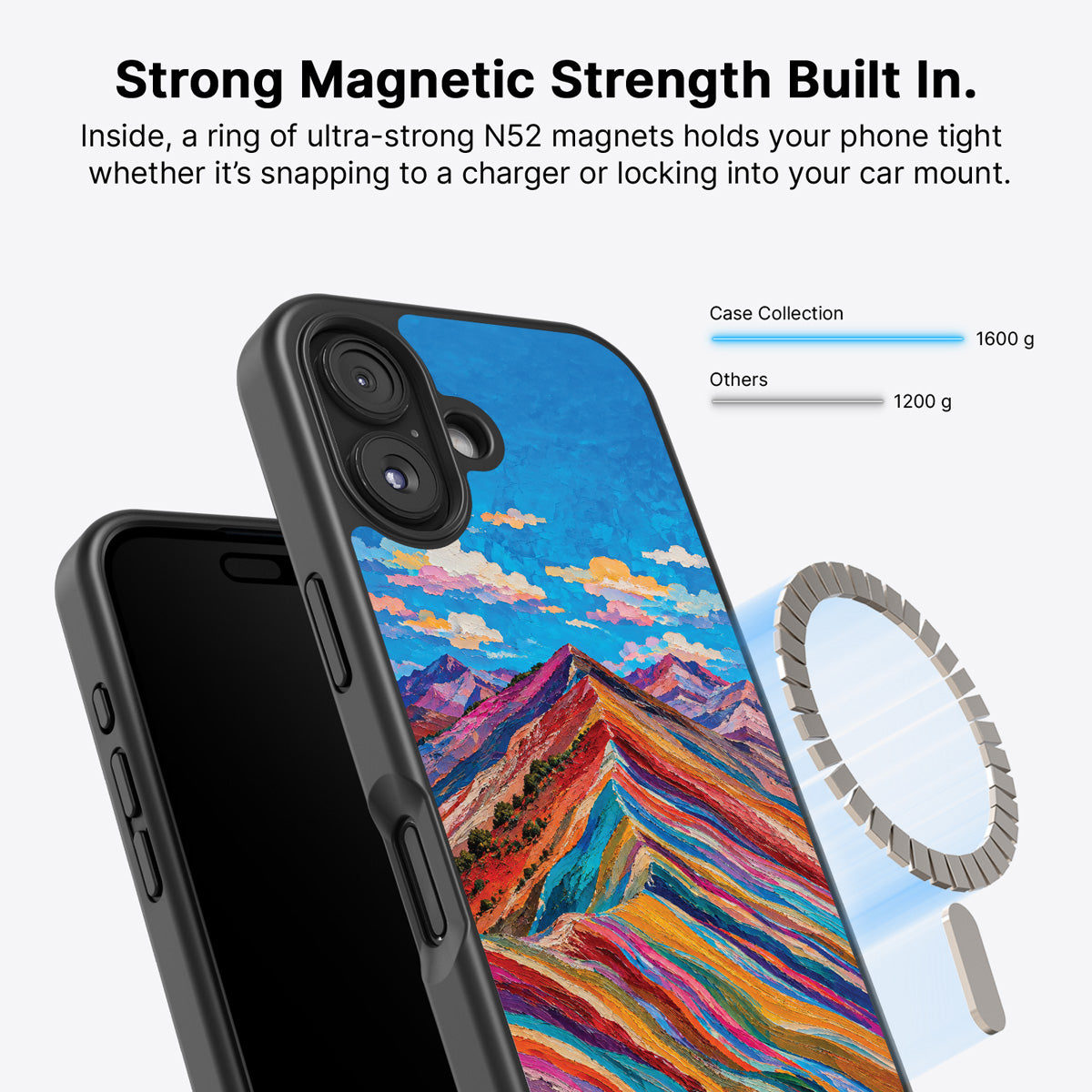 iPhone 16 MagSafe case – Spectrum Ridge design