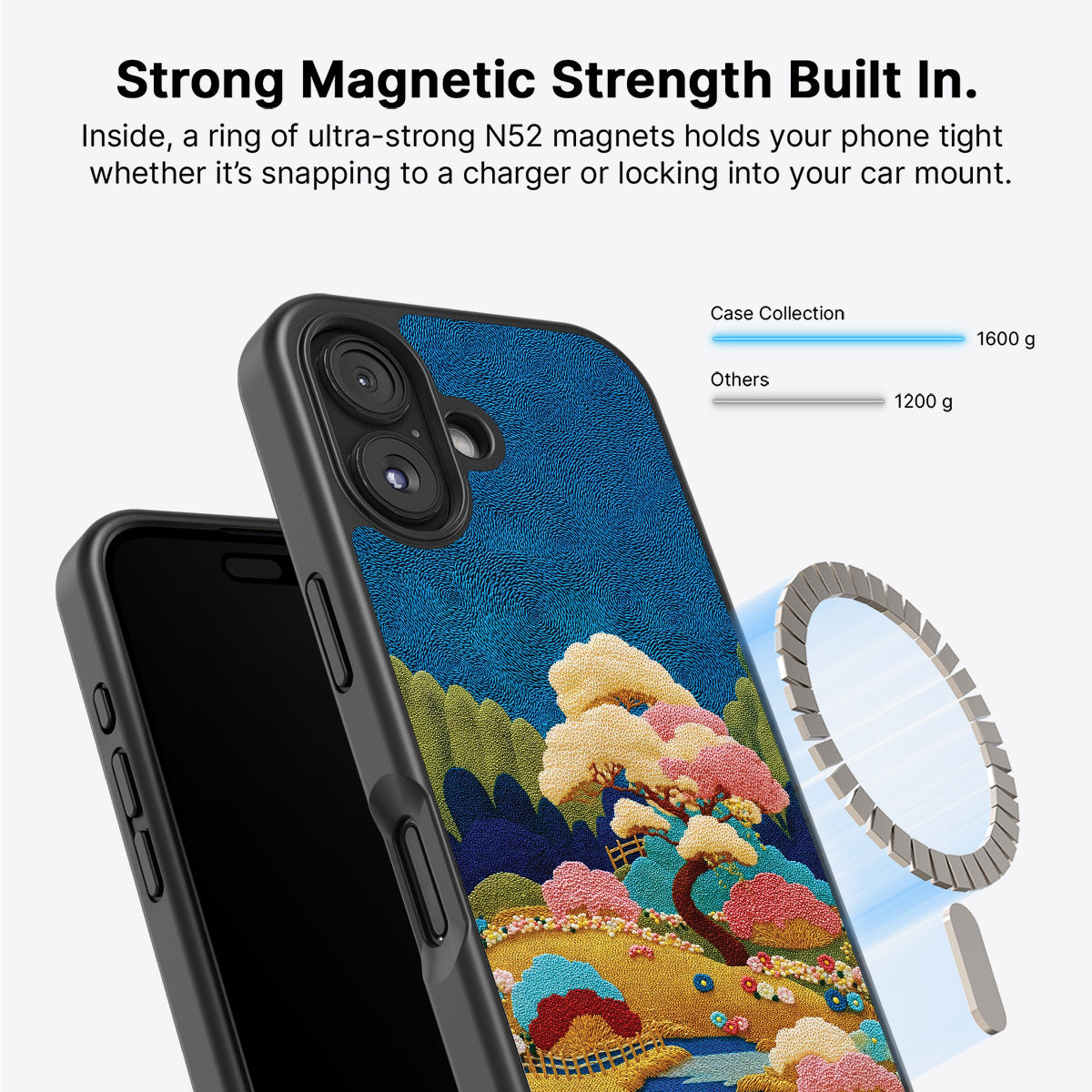 Japanese Art Designer iPhone 16 Case – Zen Garden | MagSafe