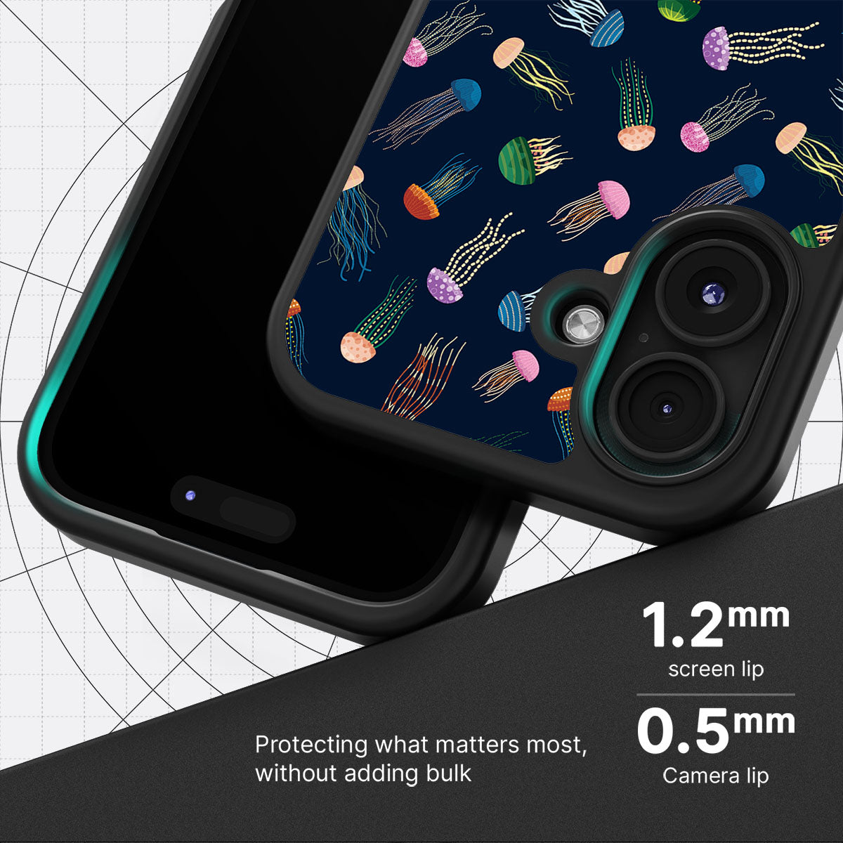 Jellyfish - iPhone 16 Plus Case, #case type_core (magsafe), #case type_core (non magsafe)