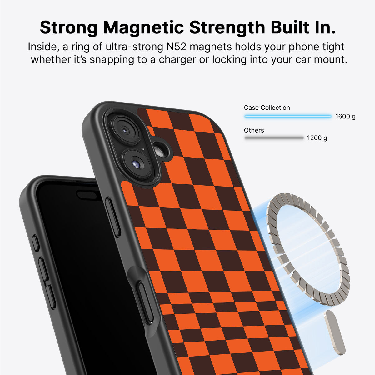 iPhone 16 Plus MagSafe case – Amber Pop design