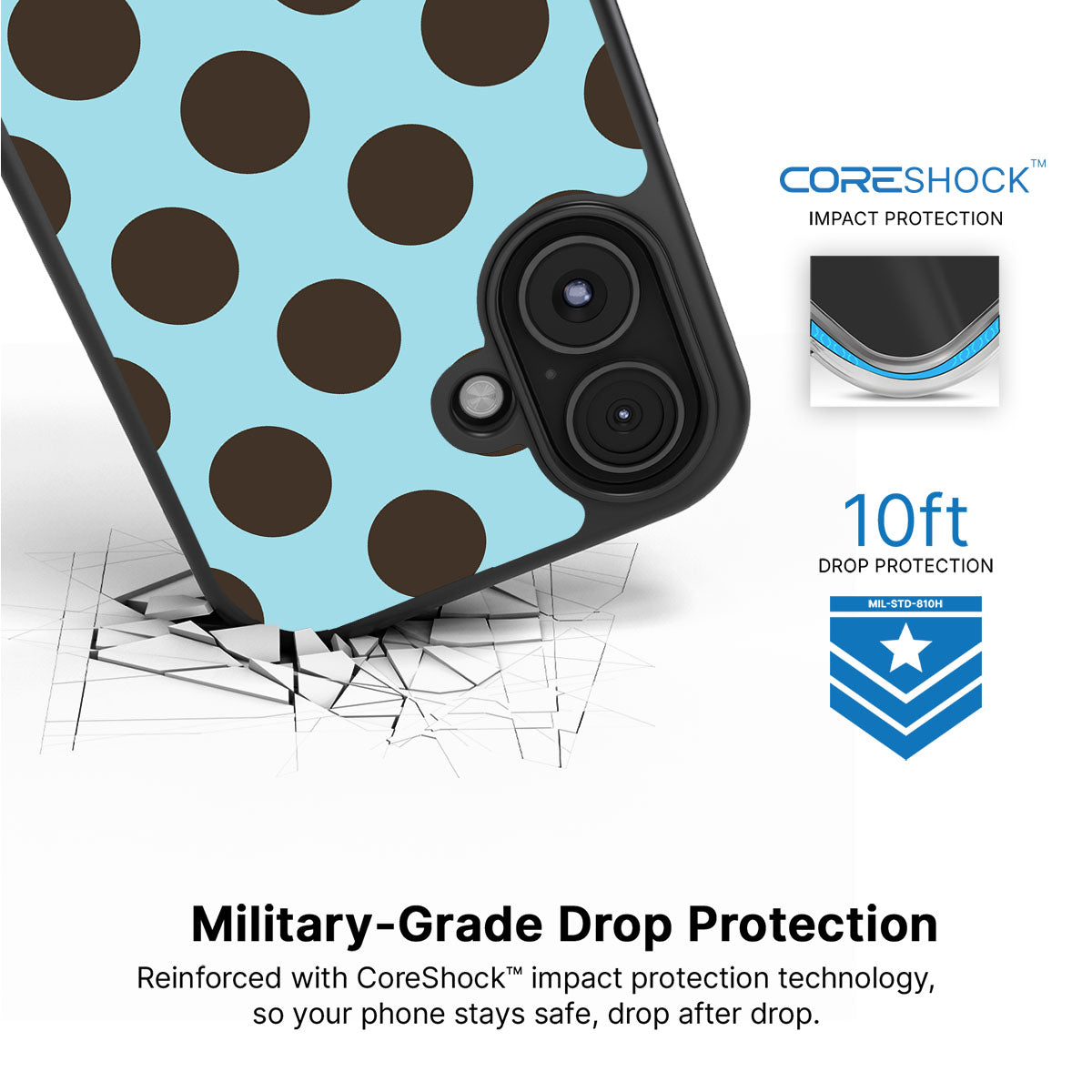 Blue Mocha - iPhone 16 Plus Case #case type_core (magsafe), #case type_core (non magsafe)