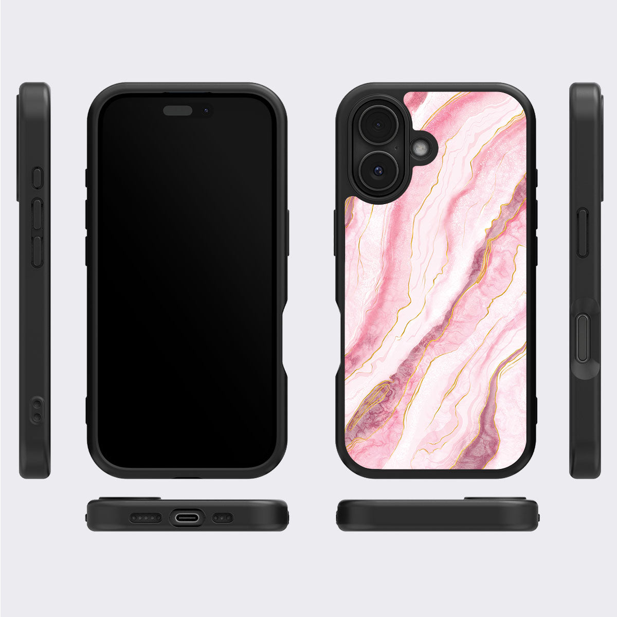 Blushed Marble - iPhone 16 Plus Case, #case type_core (magsafe), #case type_core (non magsafe)
