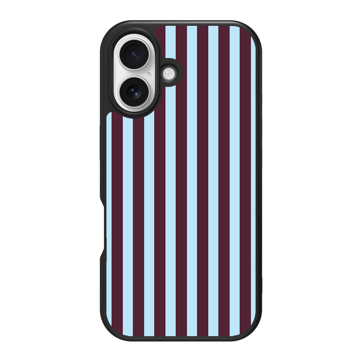 Cabernet Column design back view – iPhone 16 Plus case