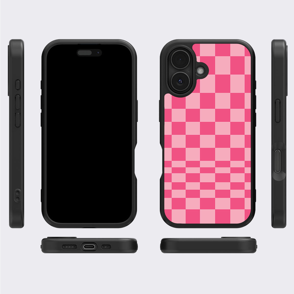 Candy Check iPhone 16 Plus case cover – multi-angle view