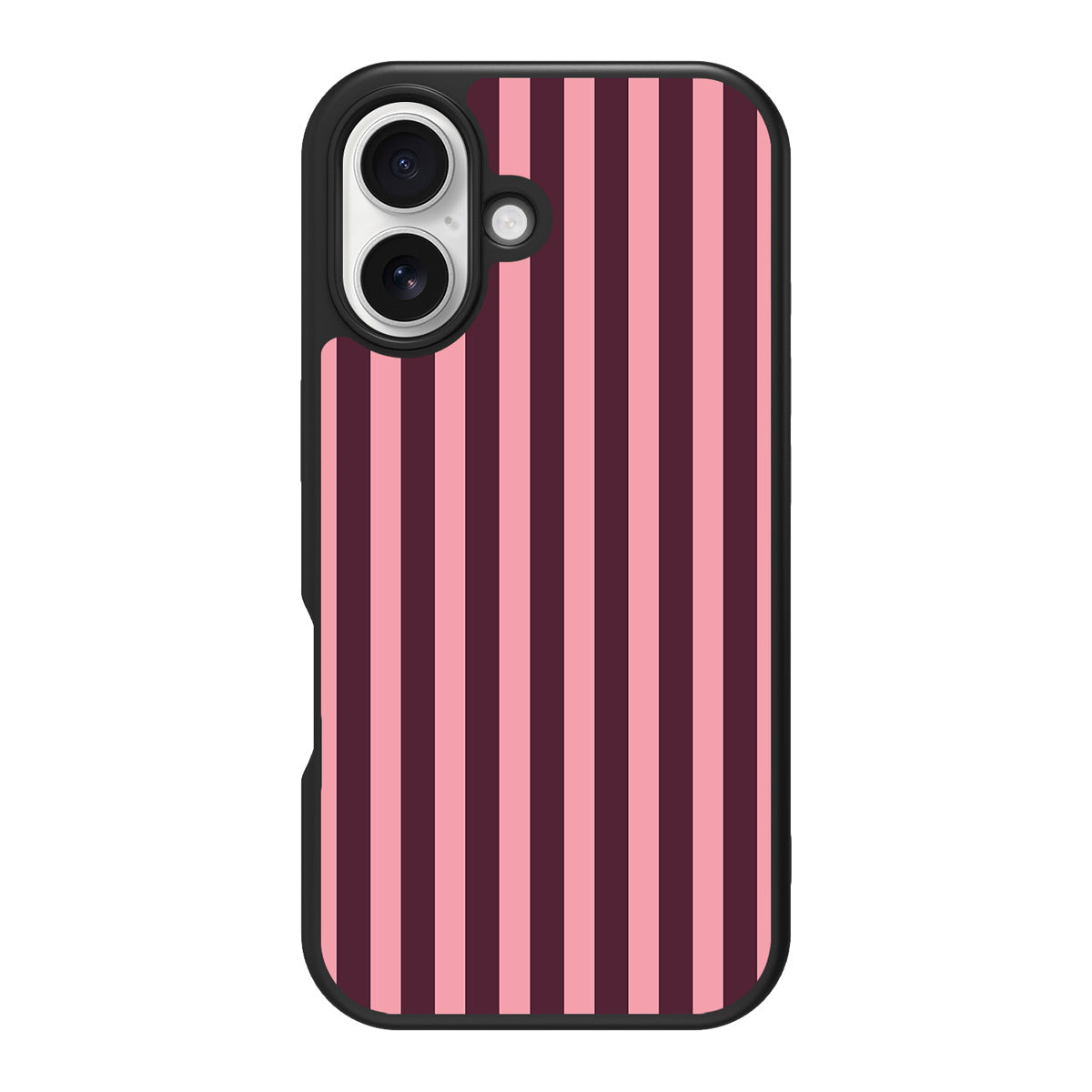 Candy Column design back view – iPhone 16 Plus case