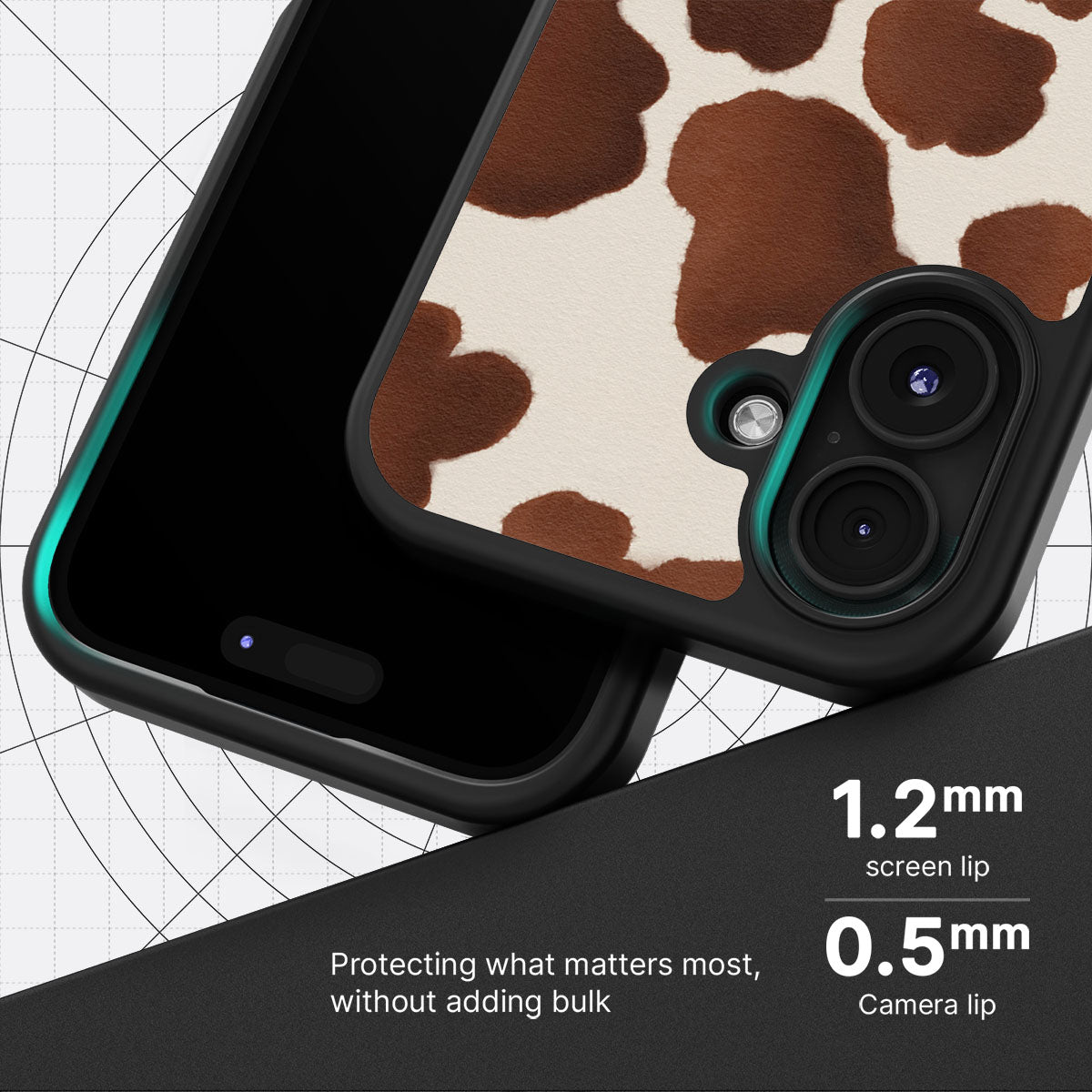 Cocoa Cow - iPhone 16 Plus Case #case type_core (magsafe), #case type_core (non magsafe)