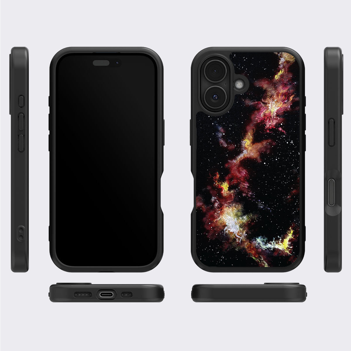 Cosmic Flare - iPhone 16 Plus Case #case type_core (magsafe), #case type_core (non magsafe)