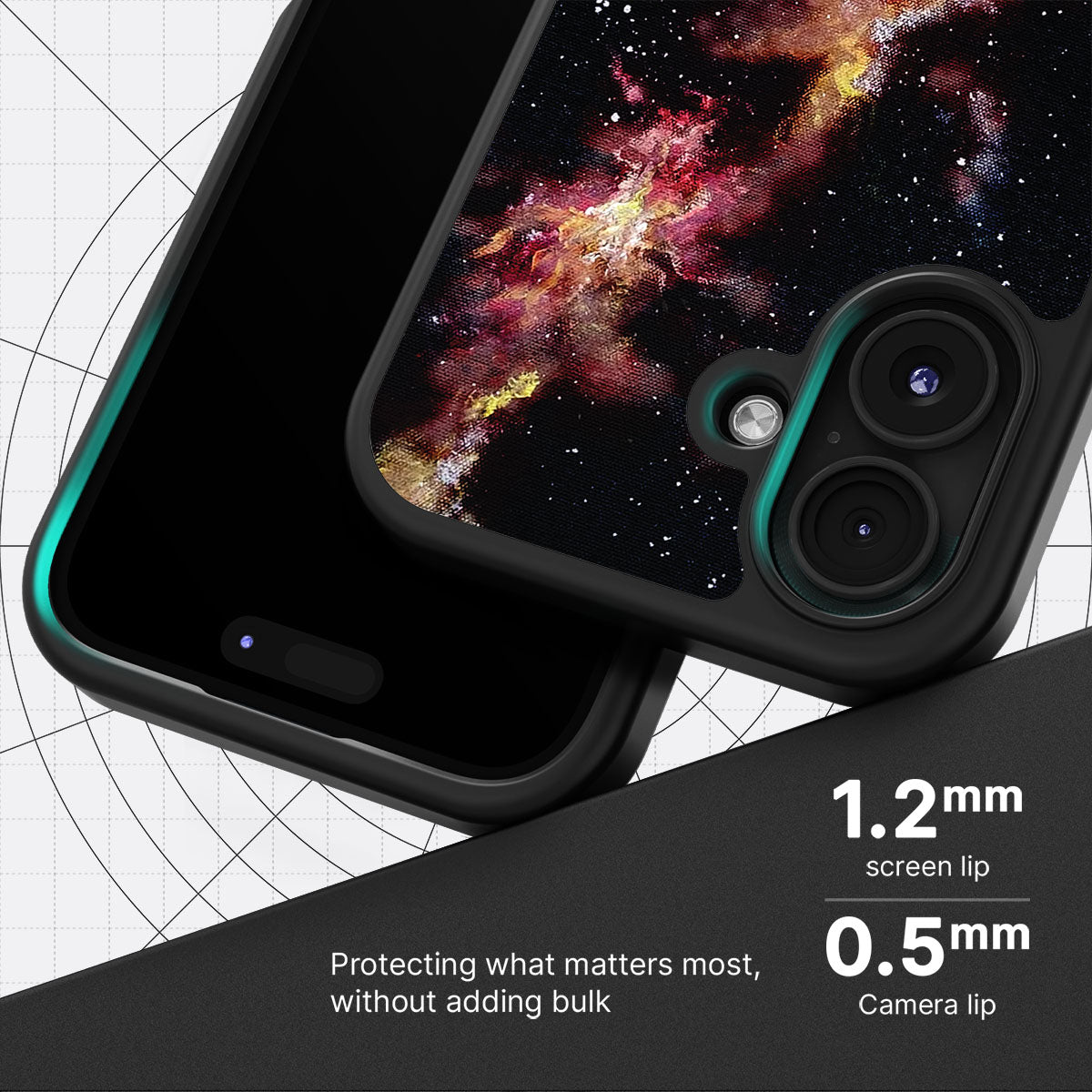 Cosmic Flare - iPhone 16 Plus Case #case type_core (magsafe), #case type_core (non magsafe)