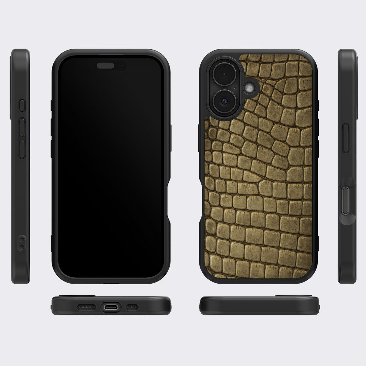 Croc Scales - iPhone 16 Plus Case #case type_core (magsafe), #case type_core (non magsafe)